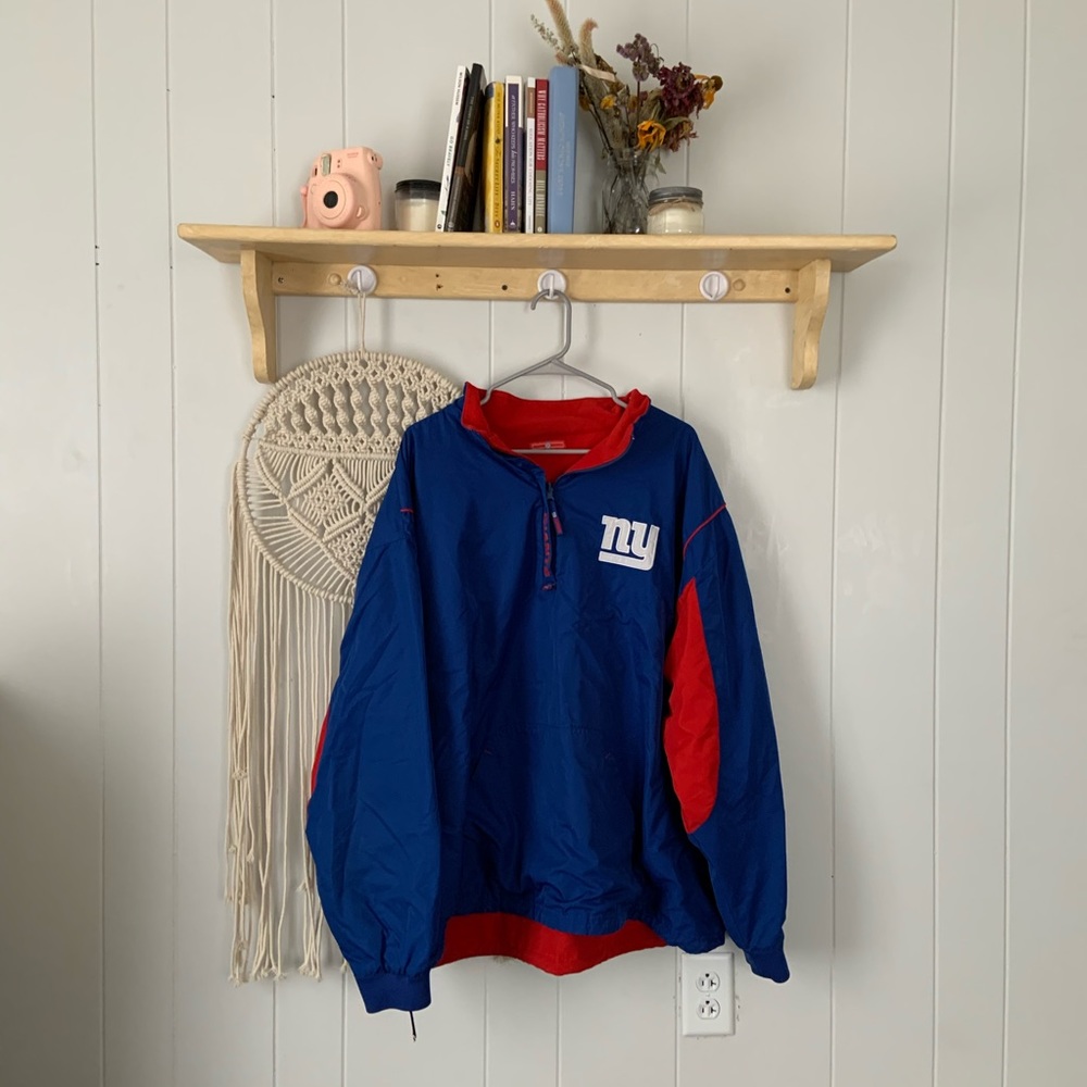 NY GIANTS reversible pullover jacket